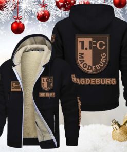 Alternative view of 1. FC Magdeburg Gefütterte Kapuzenjacke