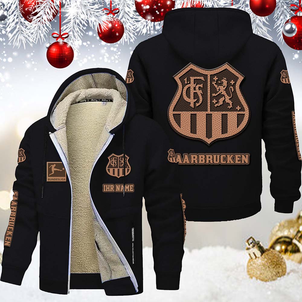 1. FC Saarbrucken Gefütterte Kapuzenjacke – Bild 2