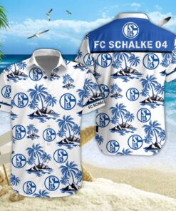 Hawaiihemd Schalke 04 – Herren Sommerhemd Style 01