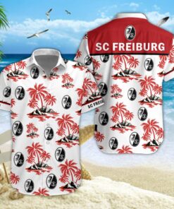 Hawaiihemd SC Freiburg II – Herren Sommerhemd Style 01