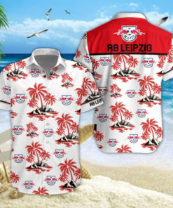Hawaiihemd RB Leipzig – Herren Sommerhemd Style 01
