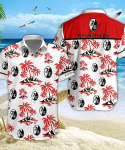 Hawaiihemd SC Freiburg – Herren Sommerhemd Style 01