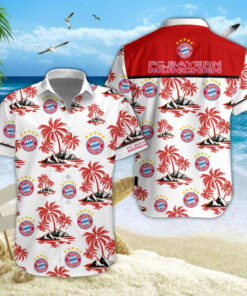 Hawaiihemd Bayern München – Herren Sommerhemd V1