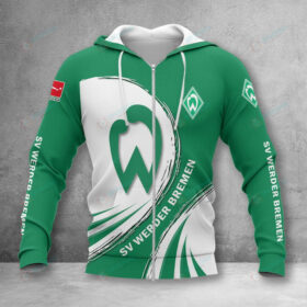 Werder Bremen Hoodie Zip Herren | SVW Kapuzenjacke mit Reißverschluss VITA421