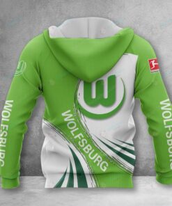 Alternative view of VfL Wolfsburg Hoodie Zip Herren | WOB Kapuzenjacke mit Reißverschluss VITA426