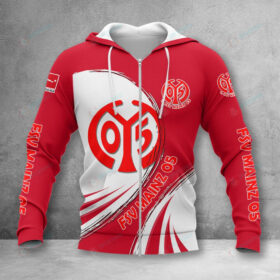 1. FSV Mainz 05 Hoodie Zip Herren | Mainz 05 Kapuzenjacke mit Reißverschluss VITA410