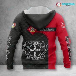 Alternative view of Bayer 04 Leverkusen Hoodie Zip Herren | B04 Kapuzenjacke mit Reißverschluss VITC3102