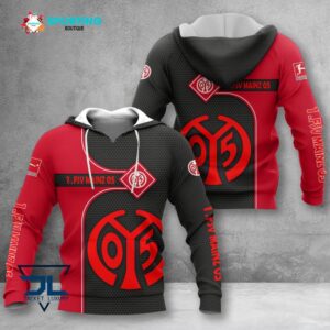 1. FSV Mainz 05 Hoodie Herren | Mainz 05 Kapuzenpullover VITC3101