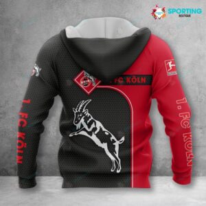 Alternative view of 1. FC Köln Hoodie Zip Herren | Effzeh Kapuzenjacke mit Reißverschluss VITC3100