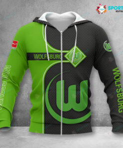 VfL Wolfsburg Hoodie Zip Herren | WOB Kapuzenjacke mit Reißverschluss VITC3117