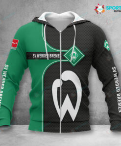 Werder Bremen Hoodie Zip Herren | SVW Kapuzenjacke mit Reißverschluss VITC3112