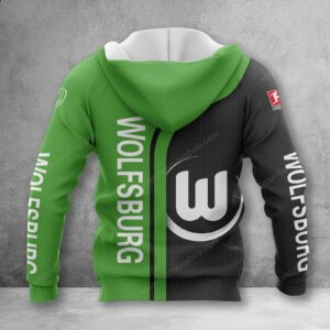Alternative view of VfL Wolfsburg Hoodie Zip Herren | WOB Kapuzenjacke mit Reißverschluss WINA2516