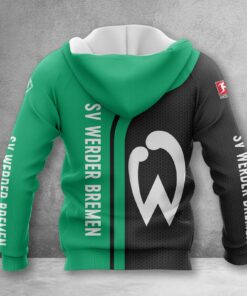Alternative view of Werder Bremen Hoodie Zip Herren | SVW Kapuzenjacke mit Reißverschluss WINA2517
