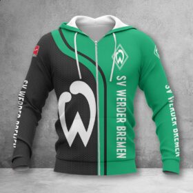 Werder Bremen Hoodie Zip Herren | SVW Kapuzenjacke mit Reißverschluss WINA2517