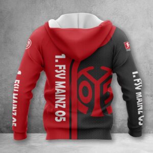Alternative view of 1. FSV Mainz 05 Hoodie Zip Herren | Mainz 05 Kapuzenjacke mit Reißverschluss WINA2501