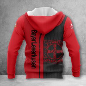 Alternative view of Bayer 04 Leverkusen Hoodie Zip Herren | B04 Kapuzenjacke mit Reißverschluss WINA2502