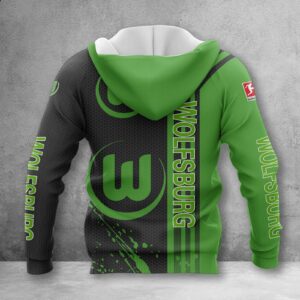 Alternative view of VfL Wolfsburg Hoodie Zip Herren | WOB Kapuzenjacke mit Reißverschluss WINA2757