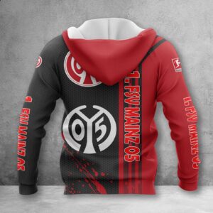 Alternative view of 1. FSV Mainz 05 Hoodie Zip Herren | Mainz 05 Kapuzenjacke mit Reißverschluss WINA2742