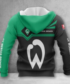 Alternative view of Werder Bremen Hoodie Zip Herren | SVW Kapuzenjacke mit Reißverschluss WINA3171