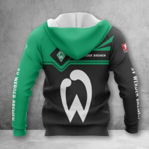 Alternative view of Werder Bremen Hoodie Zip Herren | SVW Kapuzenjacke mit Reißverschluss WINA3171