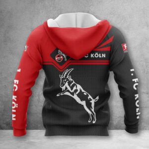 Alternative view of 1. FC Köln Hoodie Zip Herren | Effzeh Kapuzenjacke mit Reißverschluss WINA3154