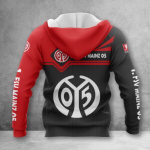Alternative view of 1. FSV Mainz 05 Hoodie Zip Herren | Mainz 05 Kapuzenjacke mit Reißverschluss WINA3155