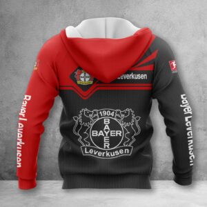 Alternative view of Bayer 04 Leverkusen Hoodie Herren | B04 Kapuzenpullover WINA3156