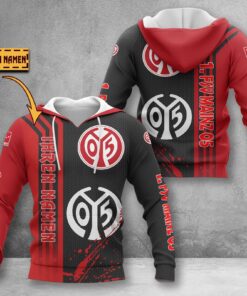 1. FSV Mainz 05 Hoodie Herren | Mainz 05 Kapuzenpullover WINA3213