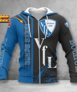 VfL Bochum Hoodie Zip Herren | VfL Kapuzenjacke mit Reißverschluss WINA3227
