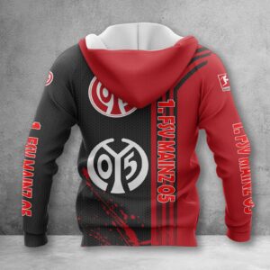Alternative view of 1. FSV Mainz 05 Hoodie Zip Herren | Mainz 05 Kapuzenjacke mit Reißverschluss WINA3213