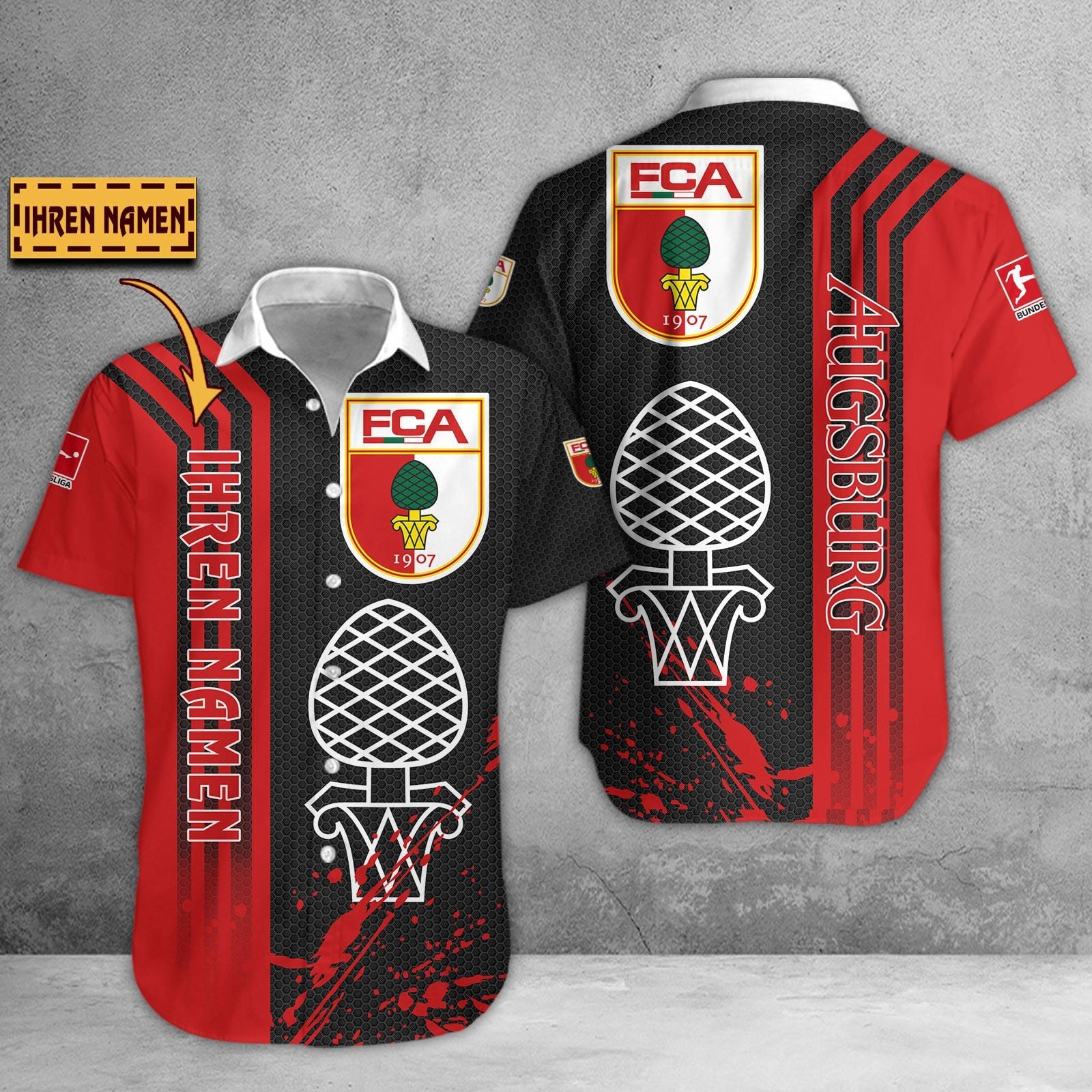 FC Augsburg Hawaii Shirt | FCA Hawaiihemd WINA3218