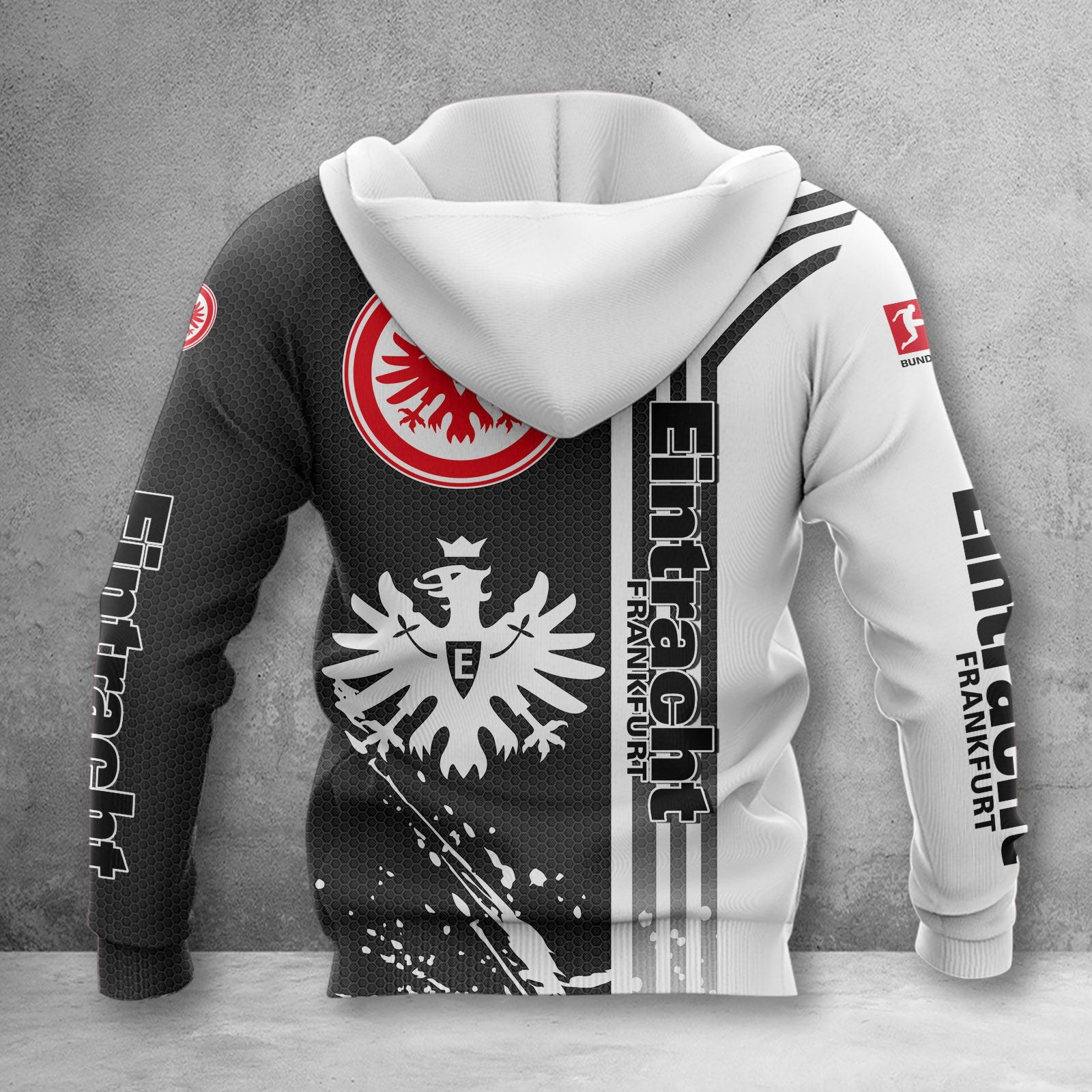 Eintracht Frankfurt Hoodie Herren | SGE Kapuzenpullover WINA3217 – Bild 2