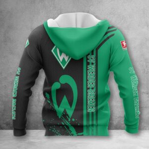 Alternative view of Werder Bremen Hoodie Zip Herren | SVW Kapuzenjacke mit Reißverschluss WINA3229