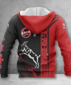 Alternative view of 1. FC Köln Hoodie Zip Herren | Effzeh Kapuzenjacke mit Reißverschluss WINA3212