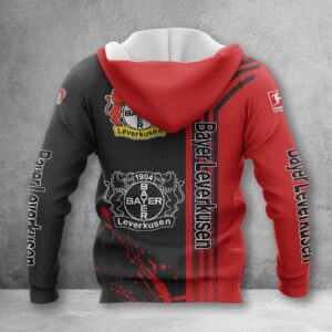 Alternative view of Bayer 04 Leverkusen Hoodie Zip Herren | B04 Kapuzenjacke mit Reißverschluss WINA3214