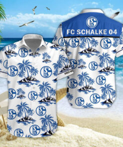 Hawaiihemd Schalke 04 – Herren Sommerhemd V2