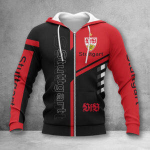 VfB Stuttgart Hoodie Zip Herren | VfB Kapuzenjacke mit Reißverschluss WINA3537