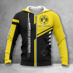Borussia Dortmund II Hoodie Zip Herren | BVB II Kapuzenjacke mit Reißverschluss WINA3561