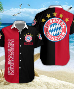 Hawaiihemd Bayern München – Herren Sommerhemd V3