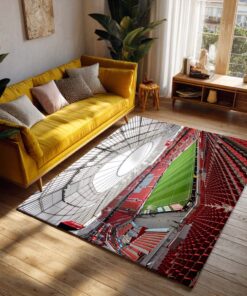 Alternative view of Spielfeld der BayArena Teppich 2