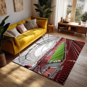 Alternative view of Spielfeld der BayArena Teppich 2