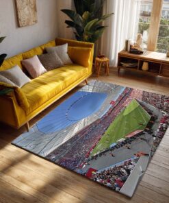 Alternative view of Spielfeld der BayArena Teppich 3
