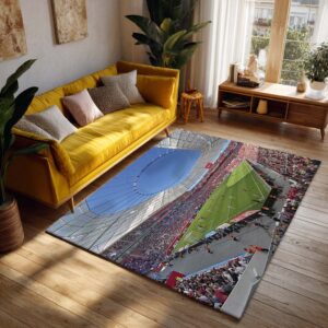 Alternative view of Spielfeld der BayArena Teppich 3