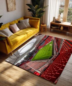 Alternative view of Spielfeld der BayArena Teppich 6