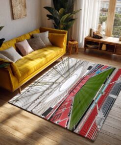 Alternative view of Spielfeld der BayArena Teppich 7