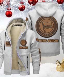 Hertha Berlin Gefütterte Kapuzenjacke
