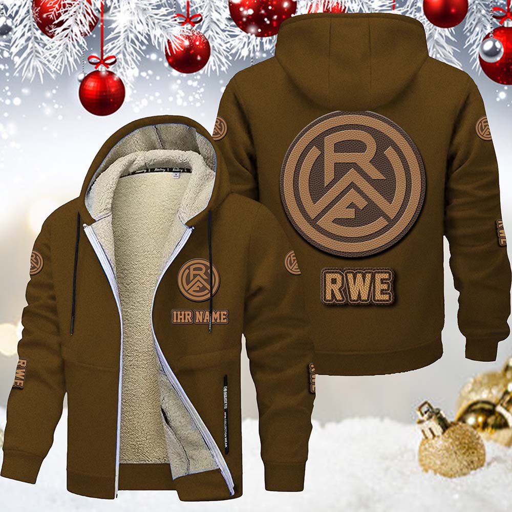 Rot-Weiss Essen Gefütterte Kapuzenjacke – Bild 7