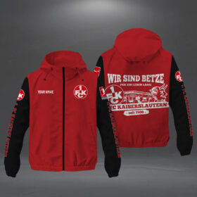 1. FC Kaiserslautern Windjacke Wir sind betze FCK black sleeves | Windbreaker