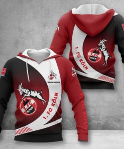 1. FC Köln Hoodie Herren | Effzeh Kapuzenpullover WINA11451
