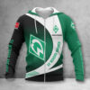 Werder Bremen Hoodie Zip Herren | SVW Kapuzenjacke mit Reißverschluss WINA11468